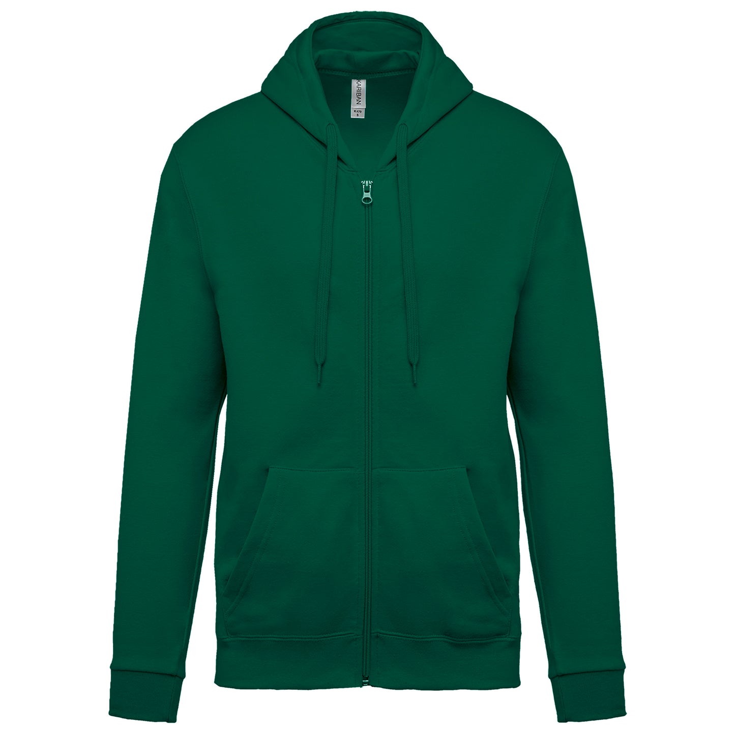 Sweater met rits en capuchon
