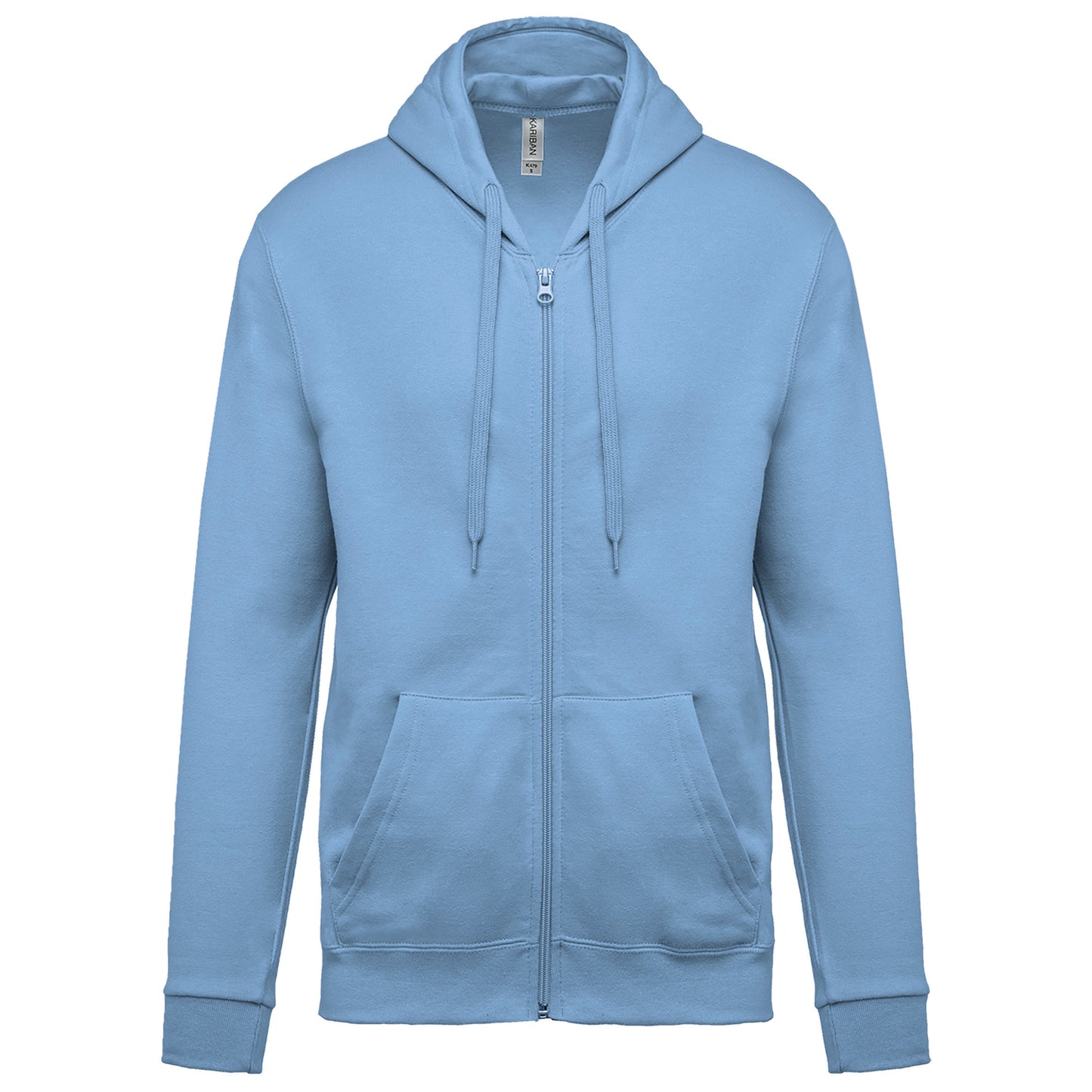 Sweater met rits en capuchon
