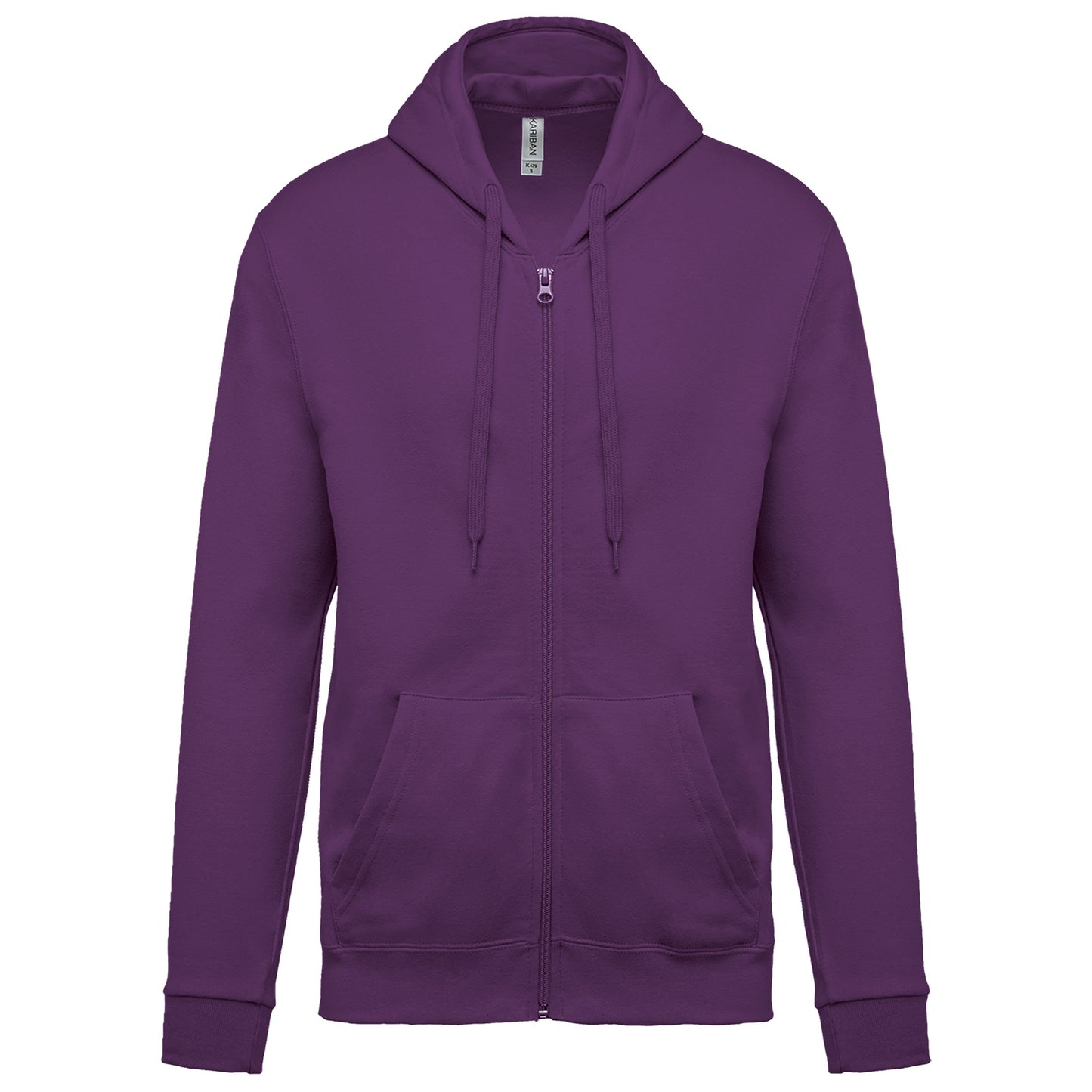 Sweater met rits en capuchon