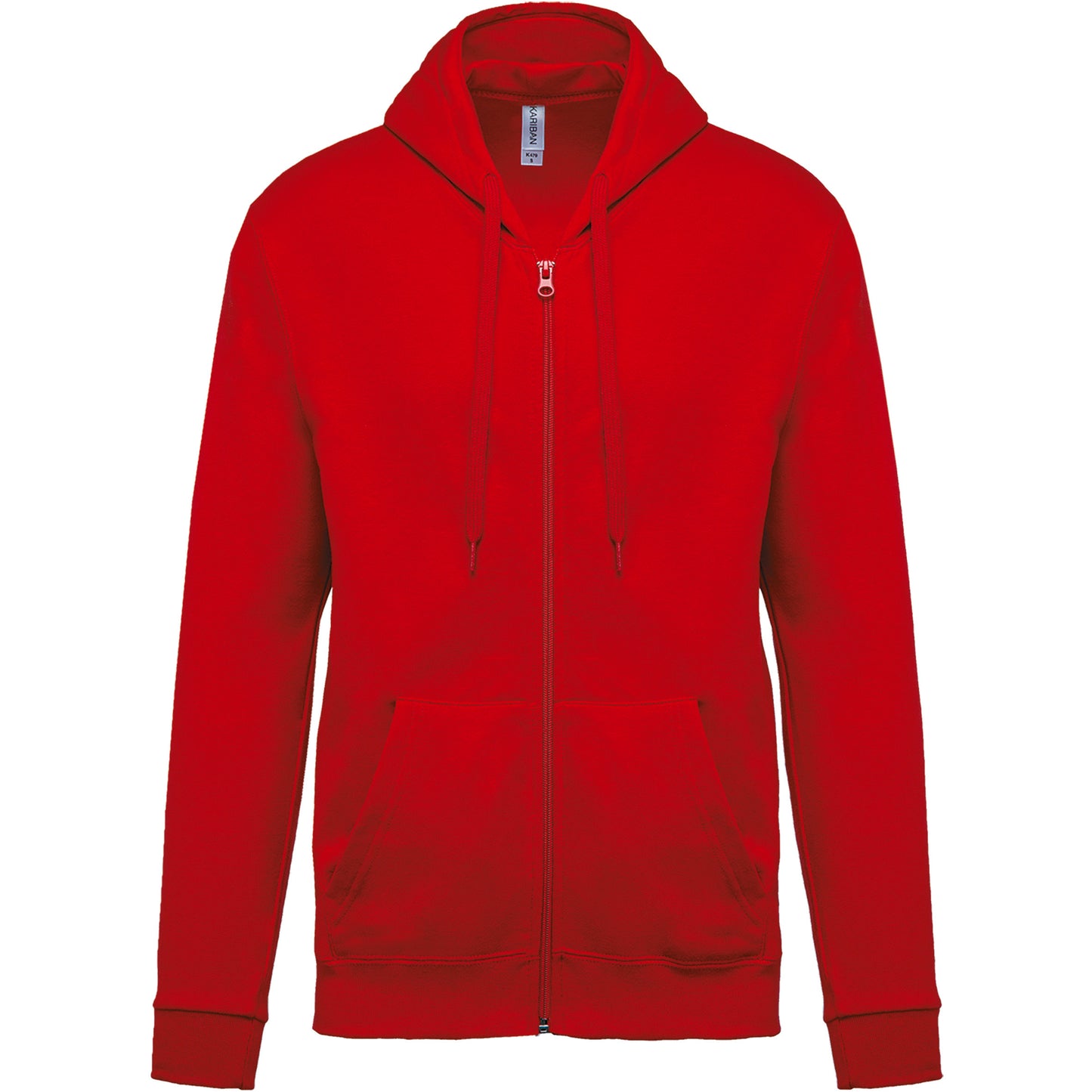 Sweater met rits en capuchon