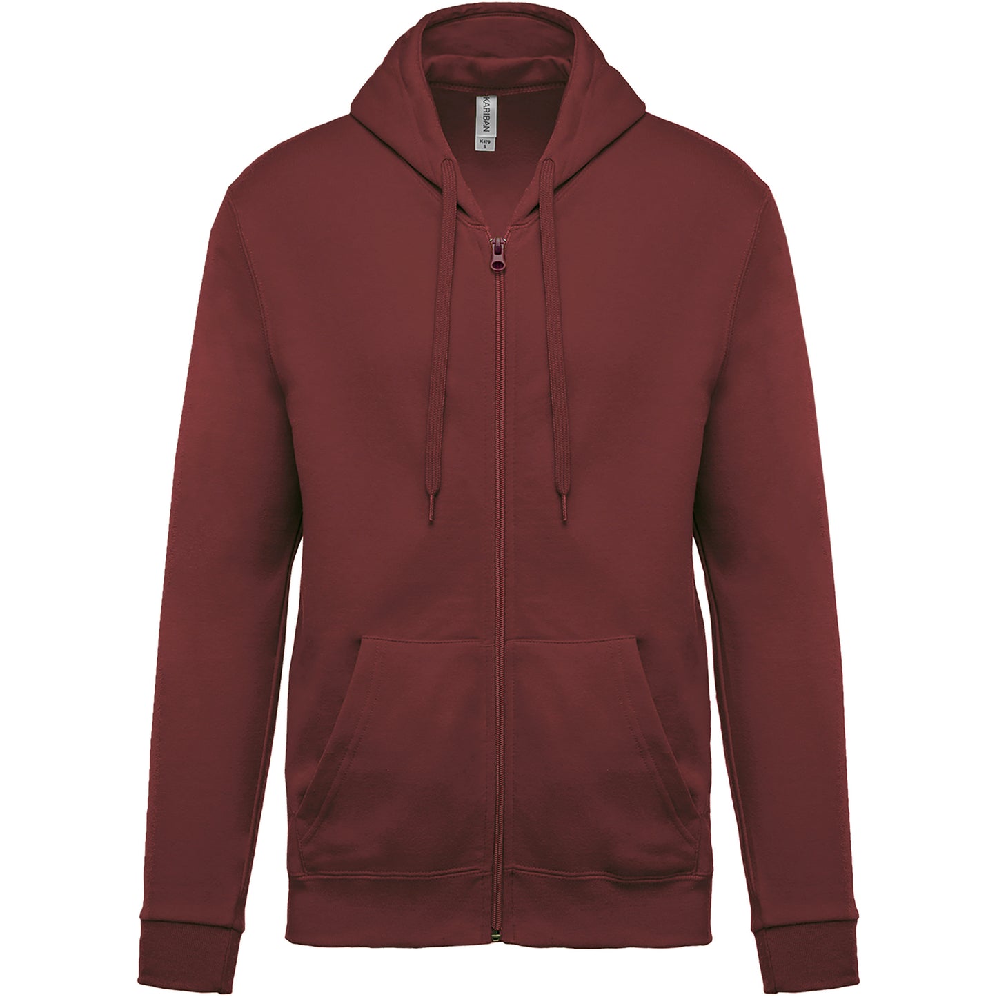 Sweater met rits en capuchon