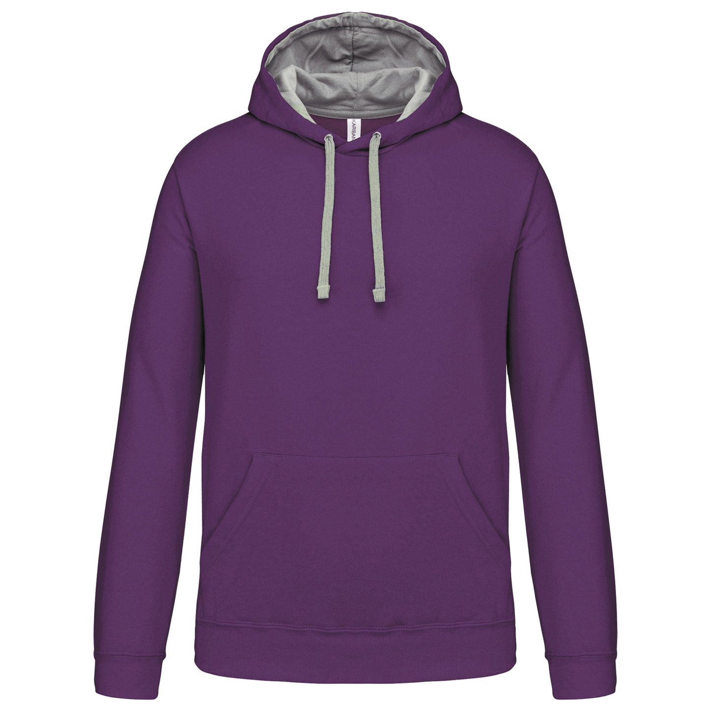 Hooded sweater met gecontrasteerde capuchon