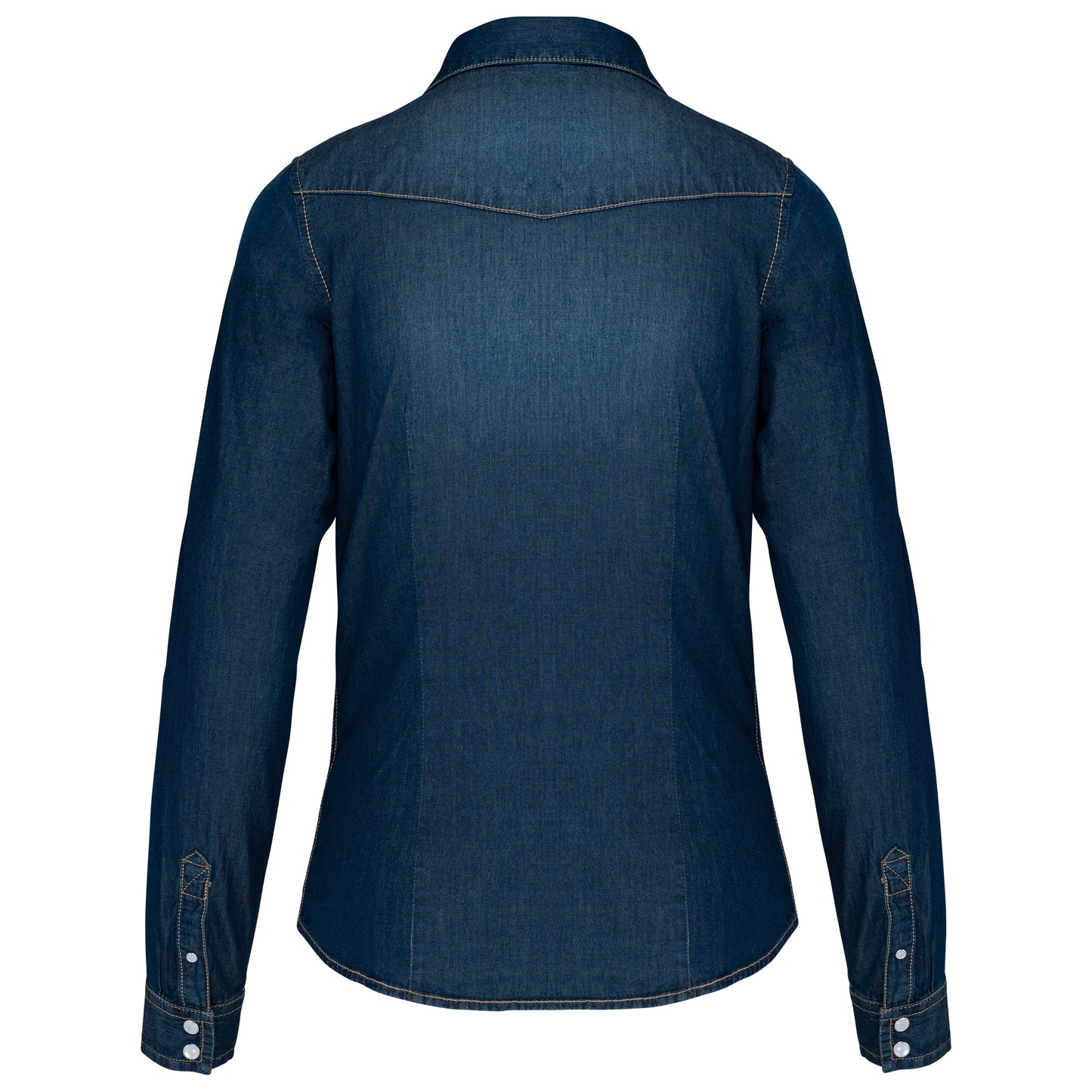 Dames denim blouse lange mouwen