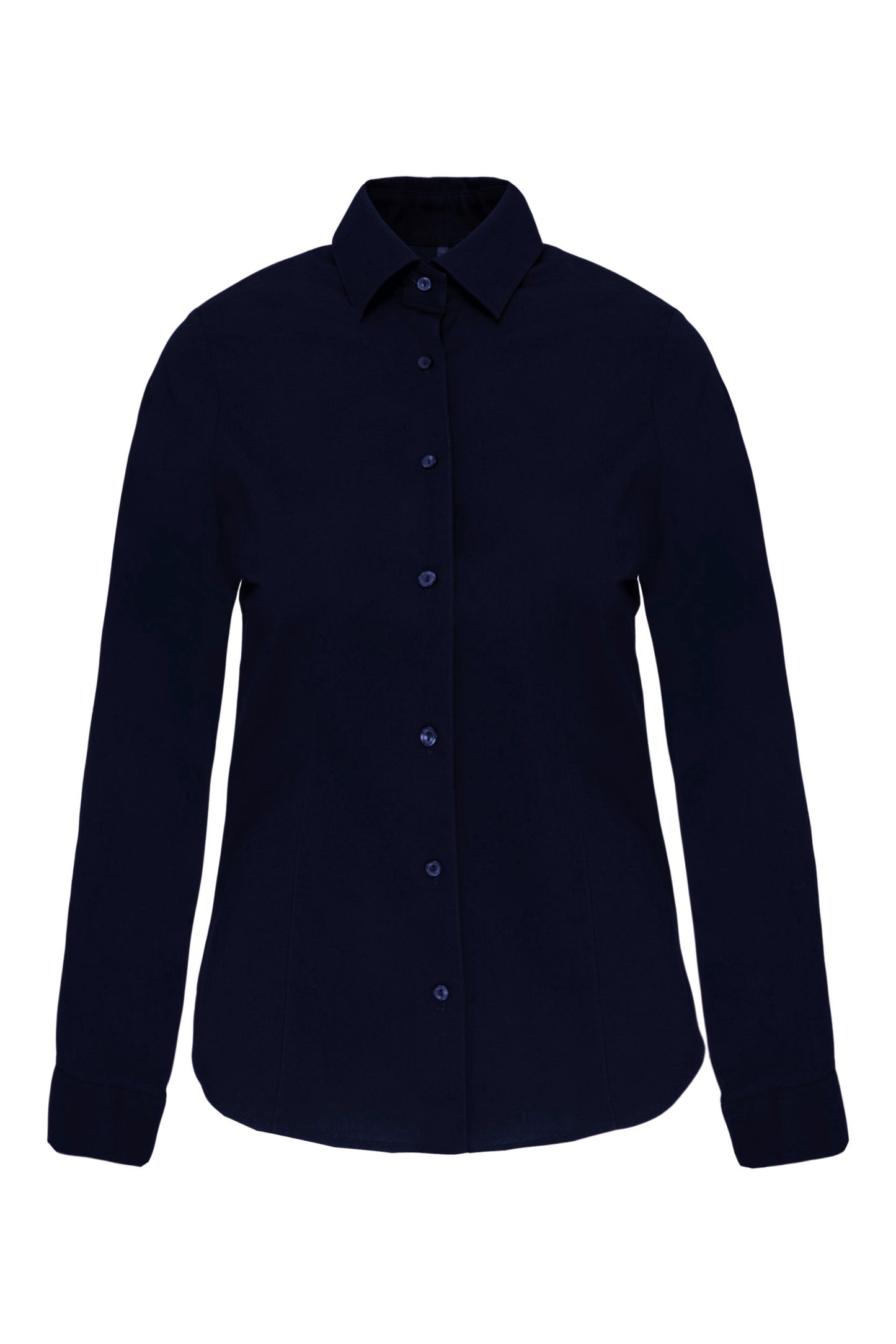 Dames stretch blouse lange mouwen