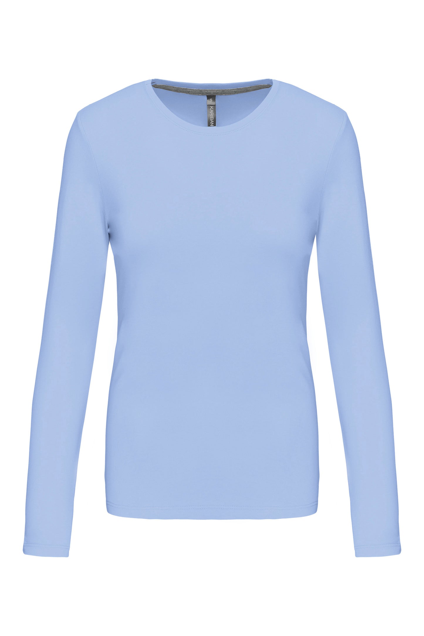 Dames T-shirt ronde hals lange mouwen