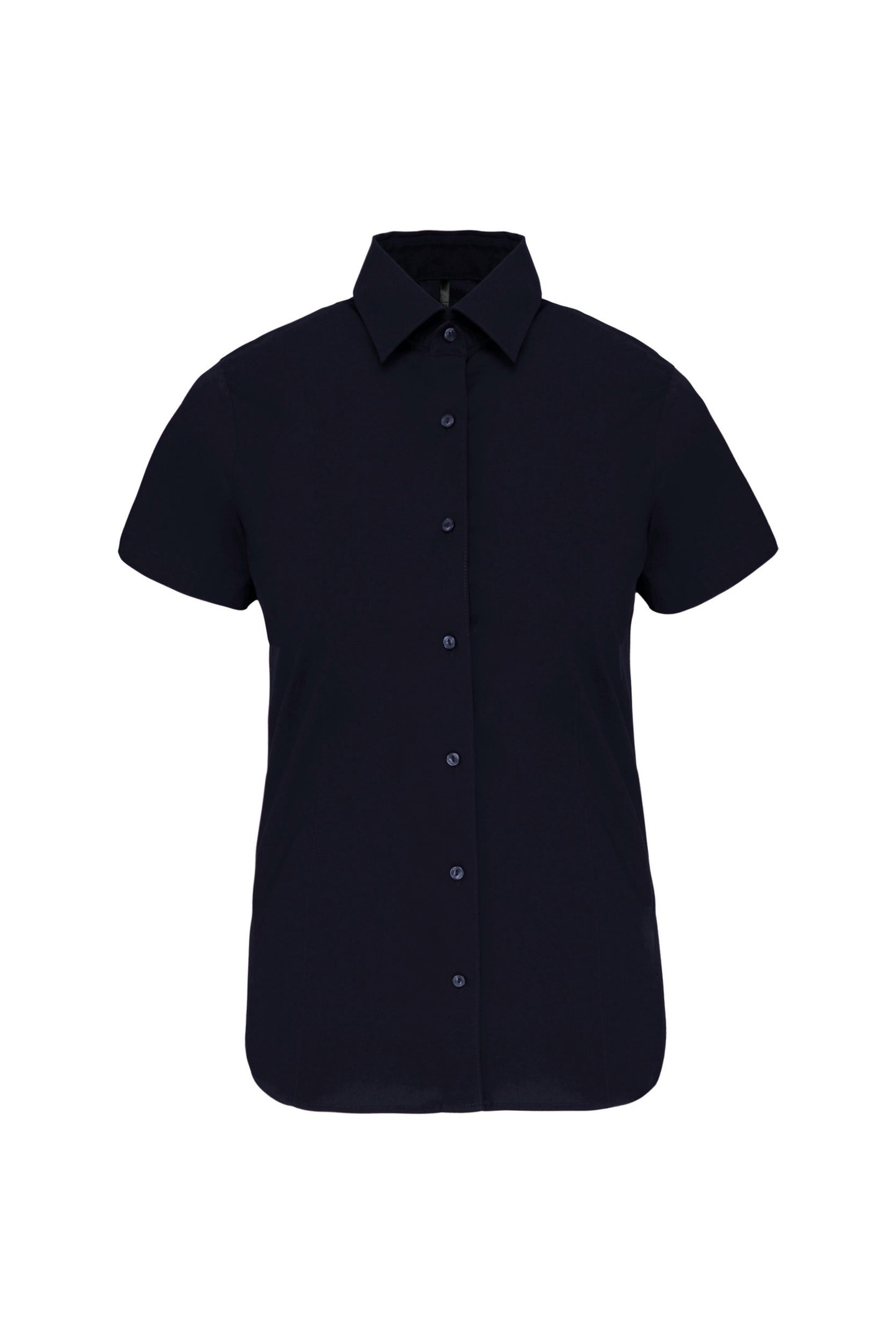 Dames stretch blouse korte mouwen