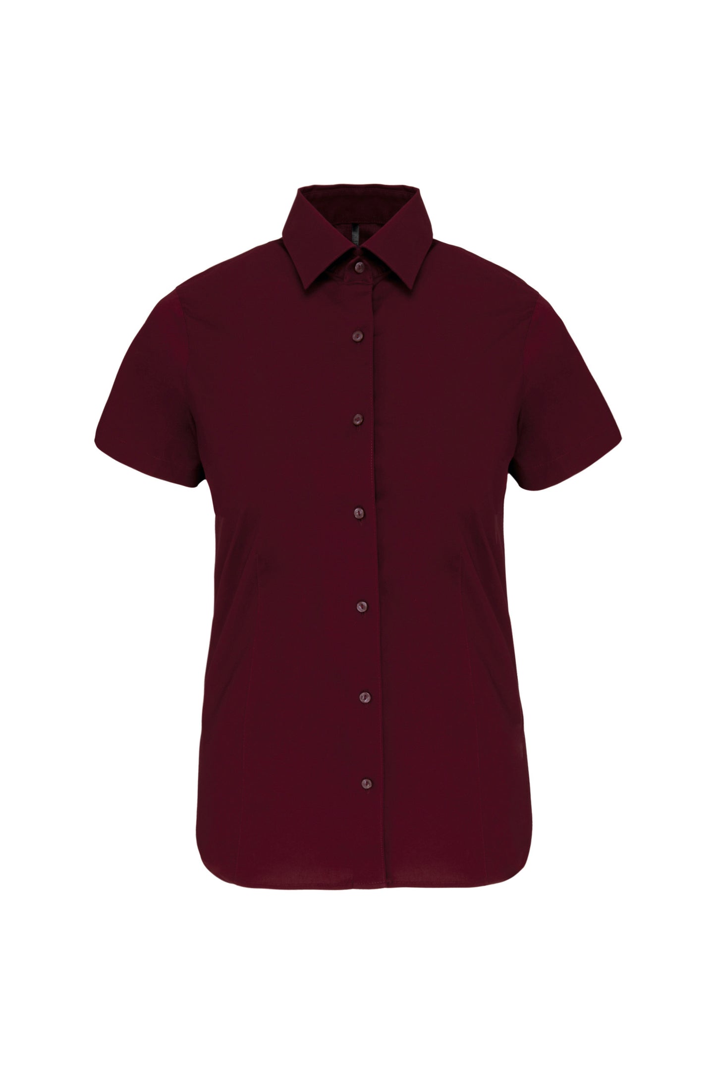 Dames stretch blouse korte mouwen