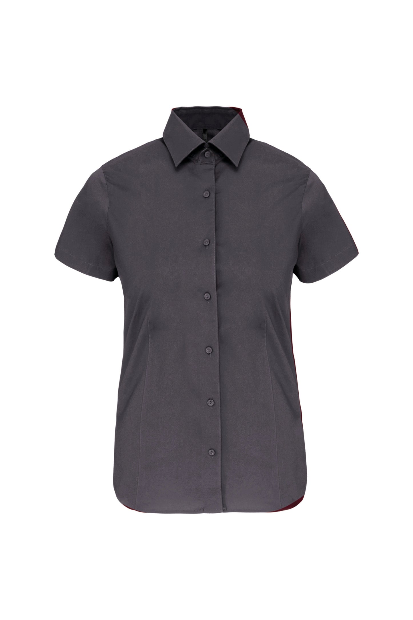 Dames stretch blouse korte mouwen