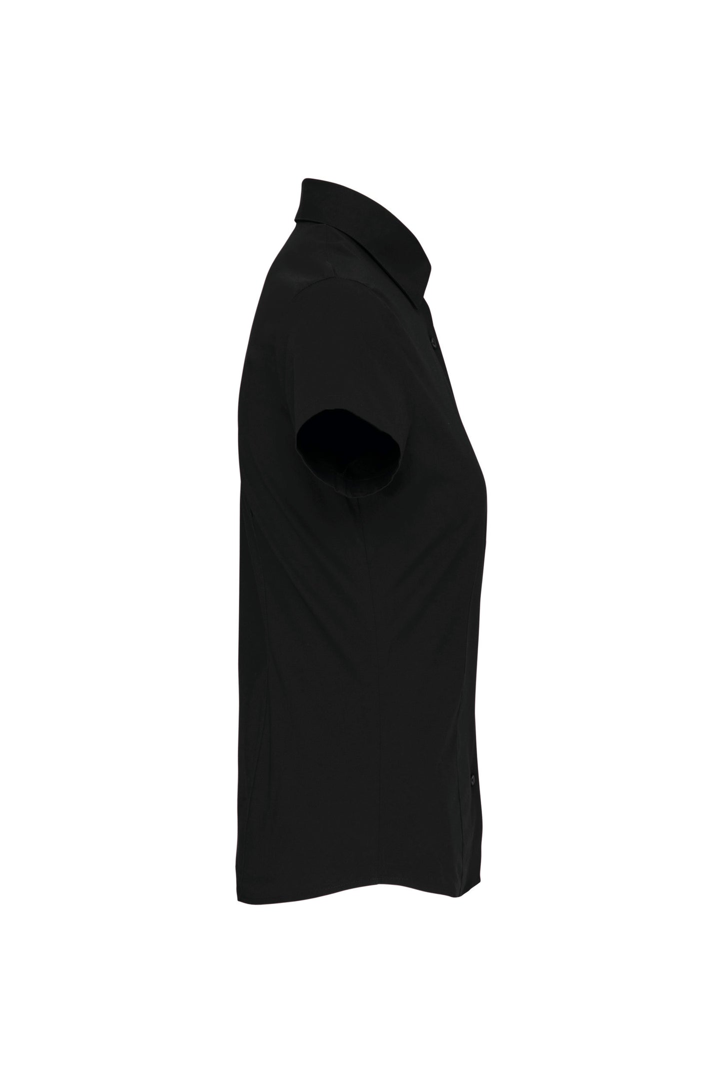 Dames stretch blouse korte mouwen