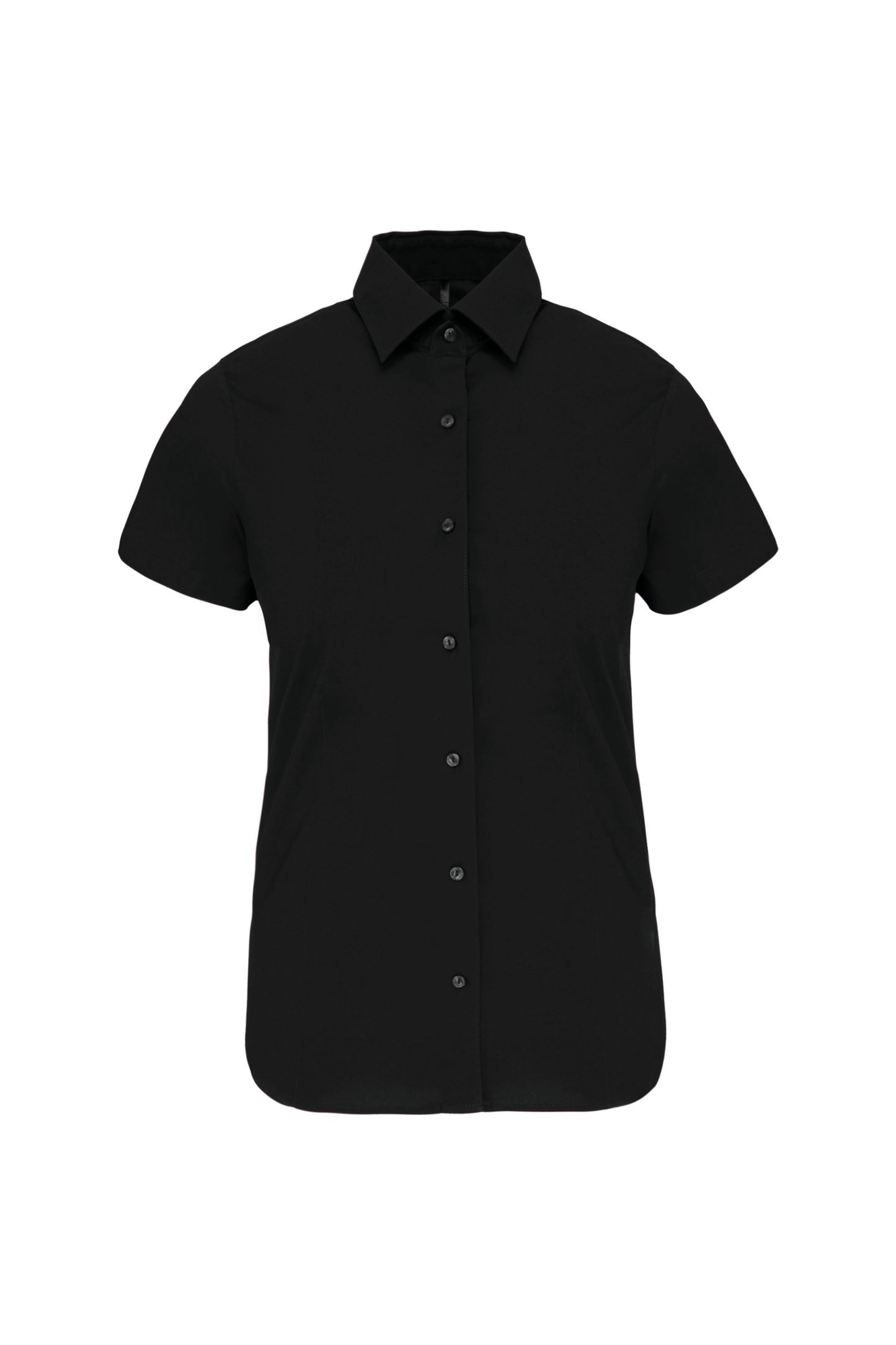 Dames stretch blouse korte mouwen