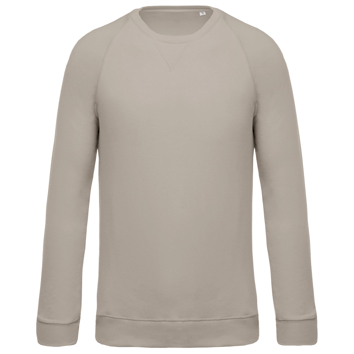 Herensweater BIO ronde hals raglanmouwen