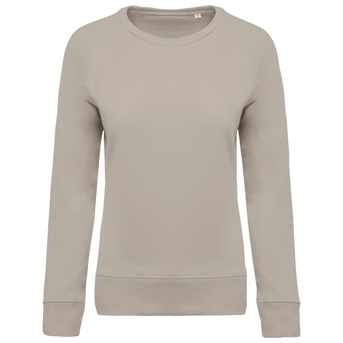 Damessweater BIO ronde hals raglanmouwen