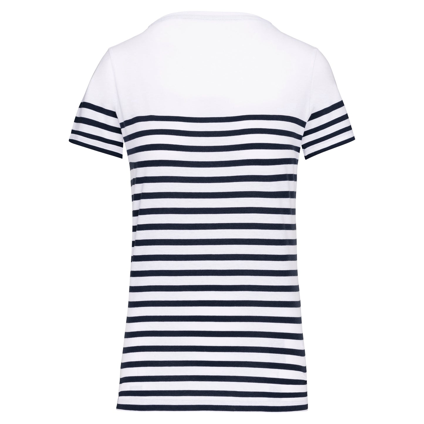 Marine-t-shirt ronde hals Bio dames