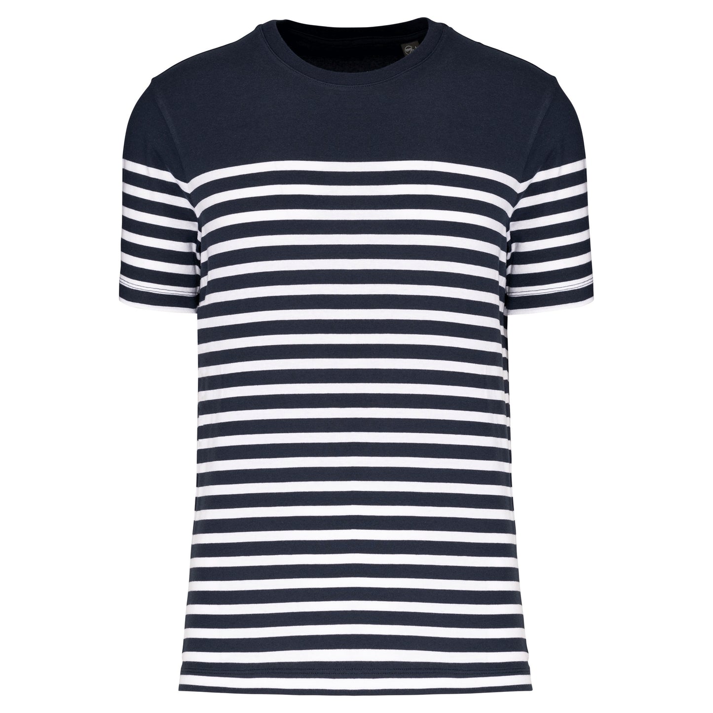 Marine-t-shirt ronde hals Bio heren
