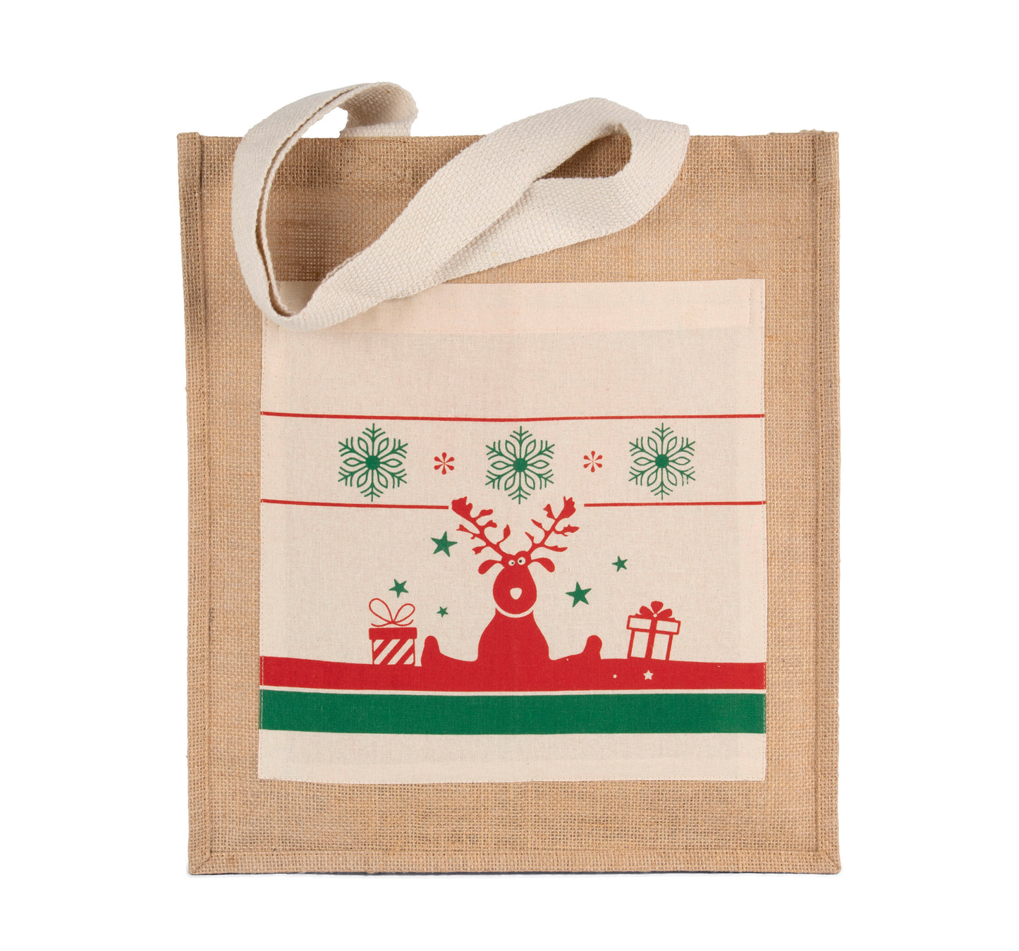 Shopper met kerstmotieven