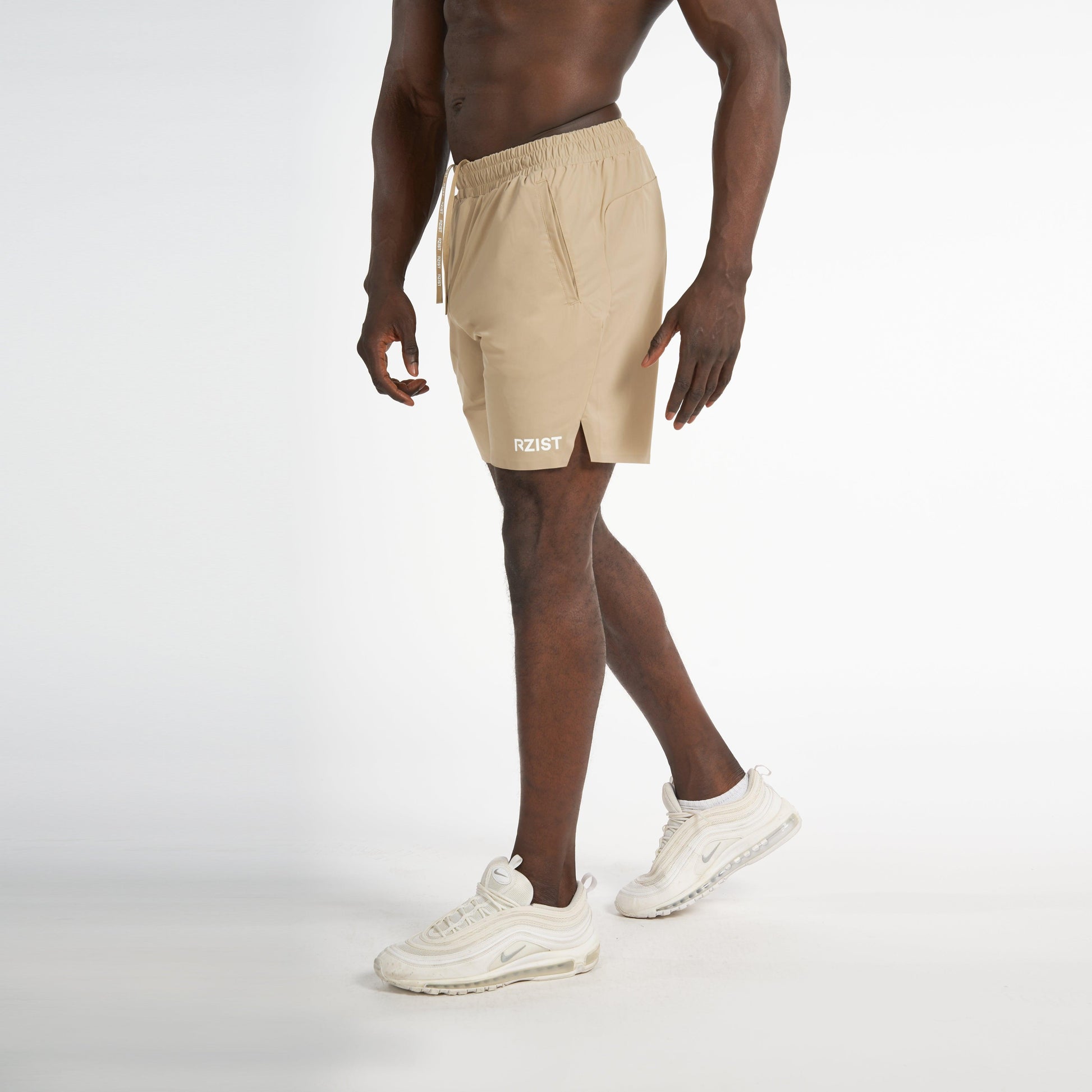 Shorts For Men’s Sportswear RZIST Tan HIIT Shorts - RZIST