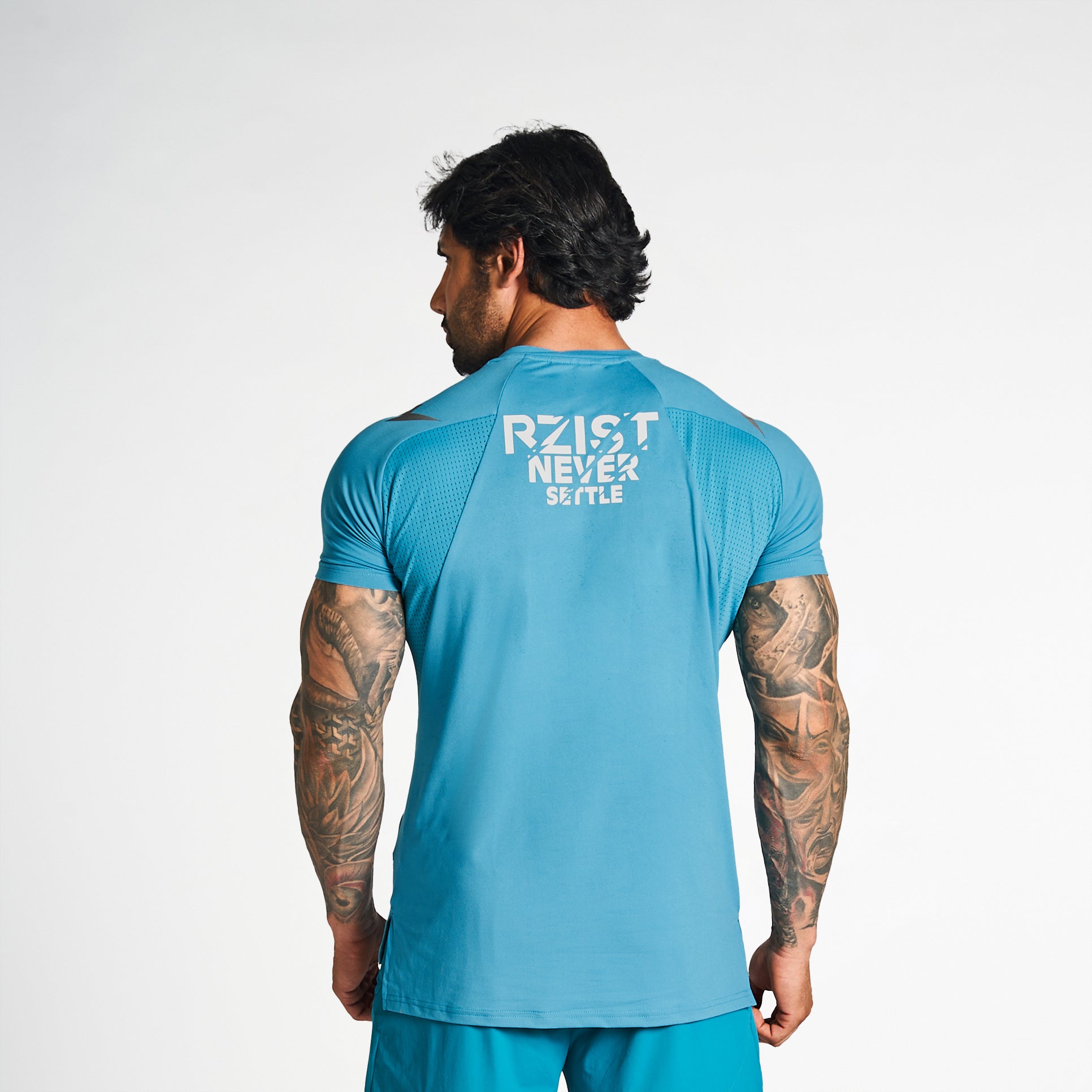 T-shirt For Men's Sports Wear RZIST Teal T-Shirt - RZIST