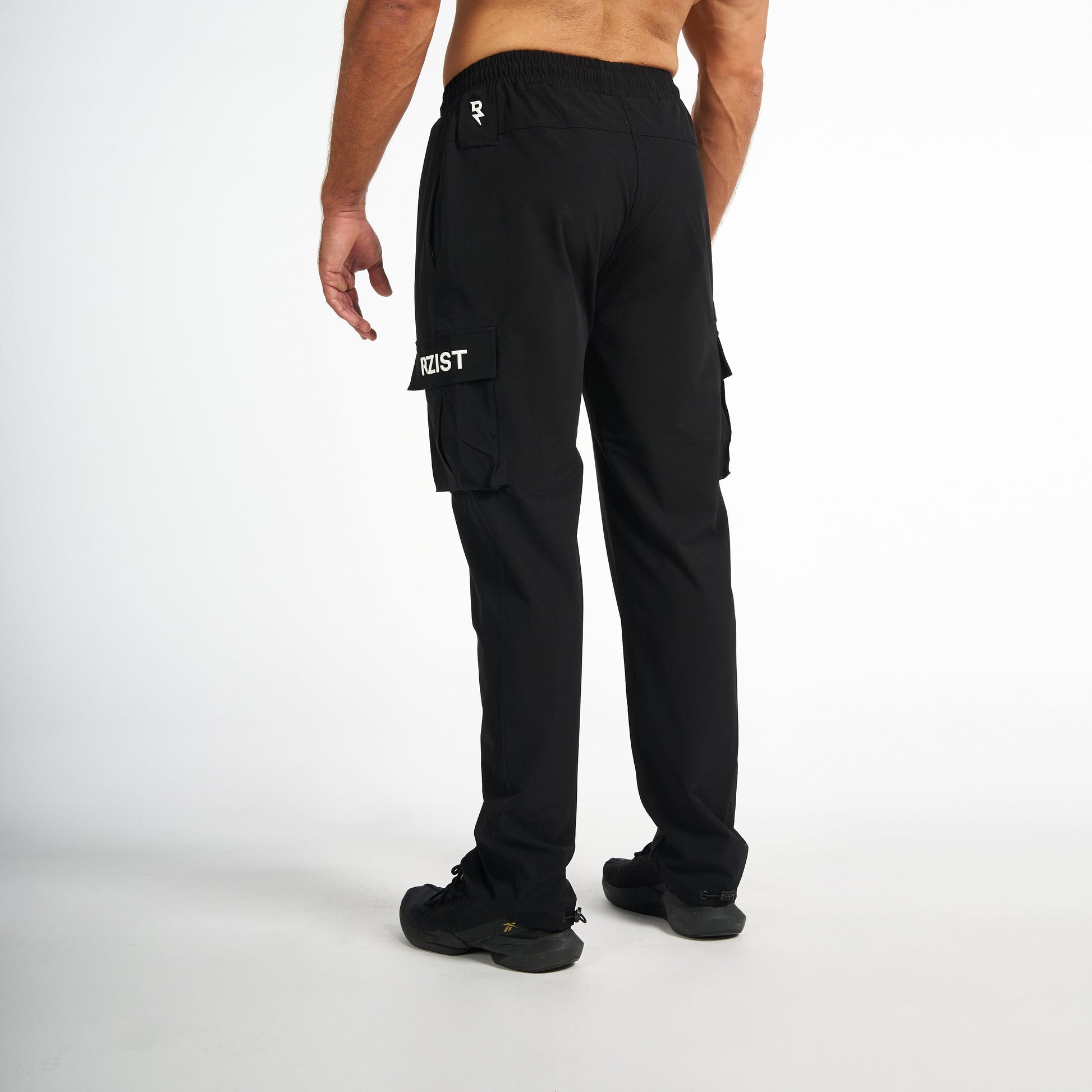 Cargo Pant For Men's Activewear RZIST Jet Black Cargo Pant - RZIST