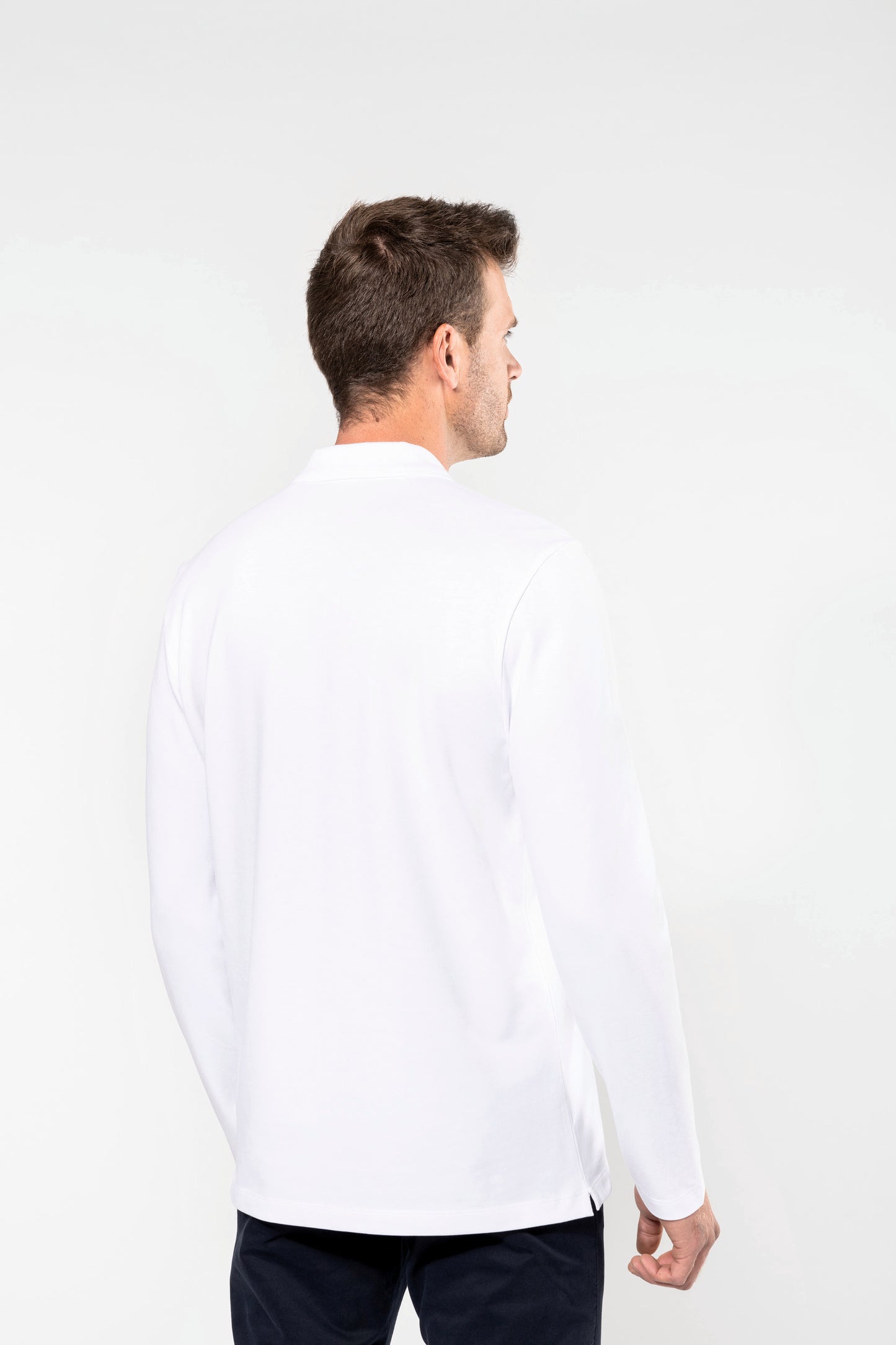 Herenpolo premium lange mouw PK202