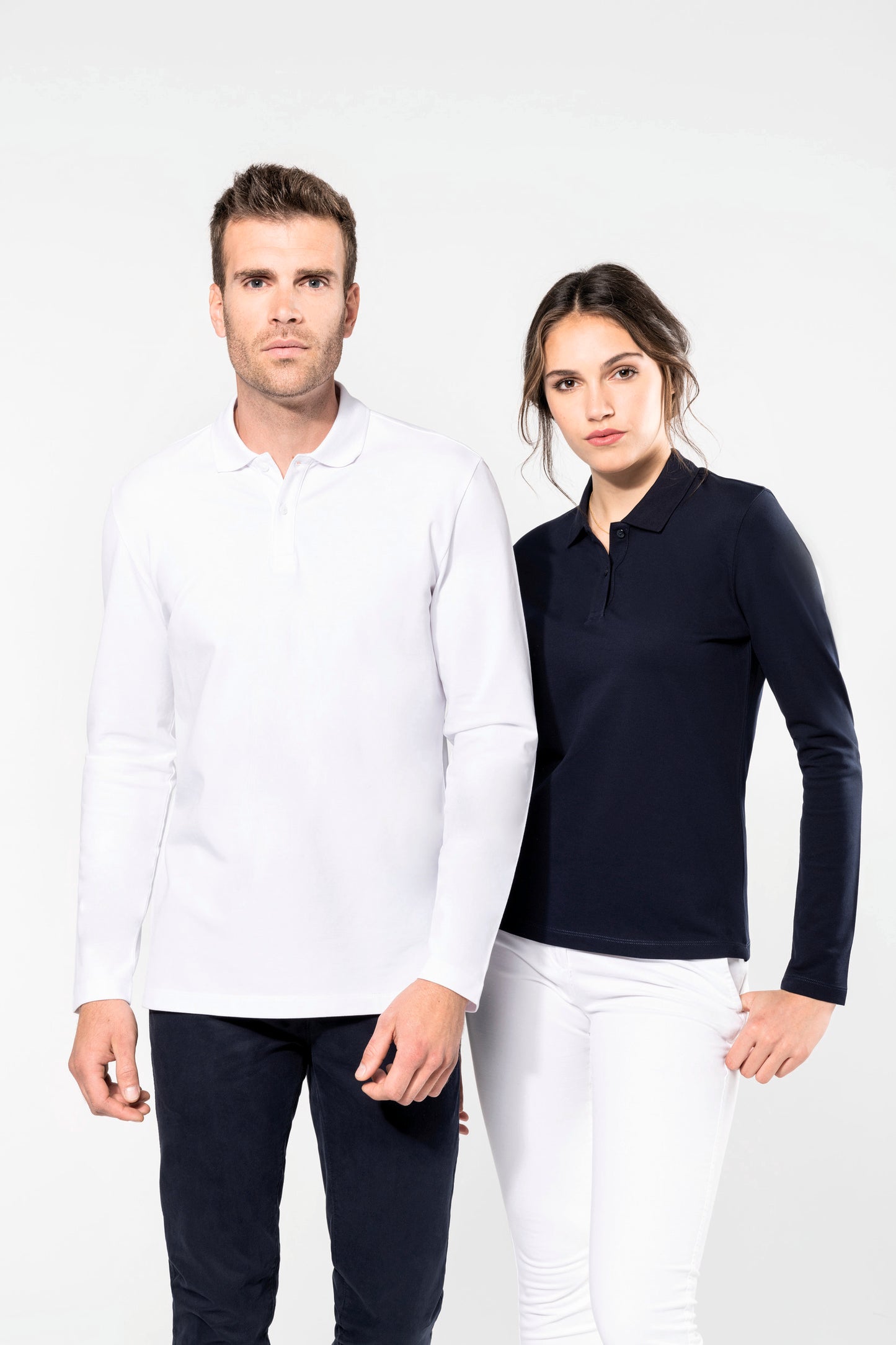 Herenpolo premium lange mouw PK202