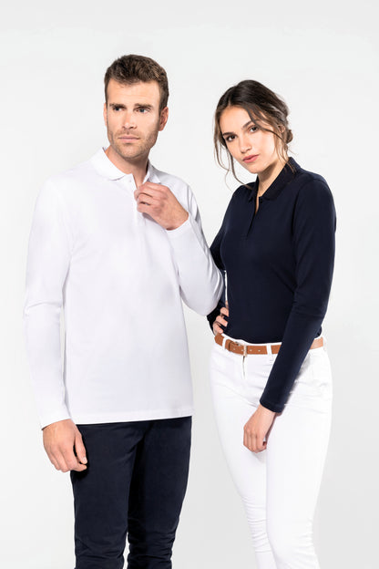 Herenpolo premium lange mouw PK202