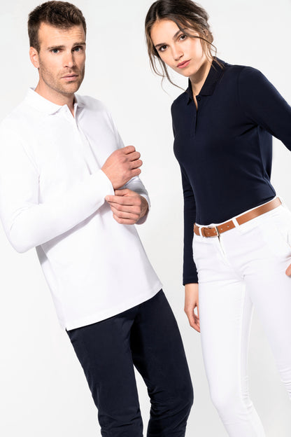 Herenpolo premium lange mouw PK202