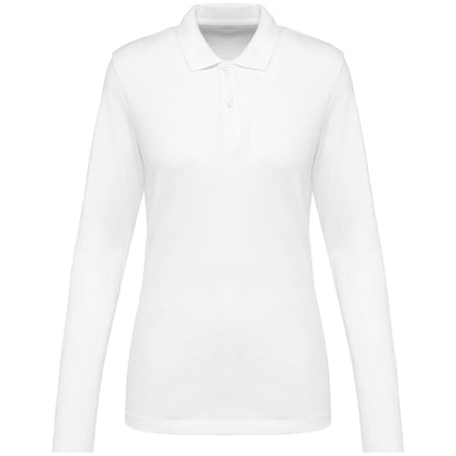 Damespolo lange mouwen premium PK203