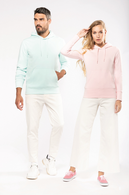 Ecologische herensweater met capuchon maat S t/m L