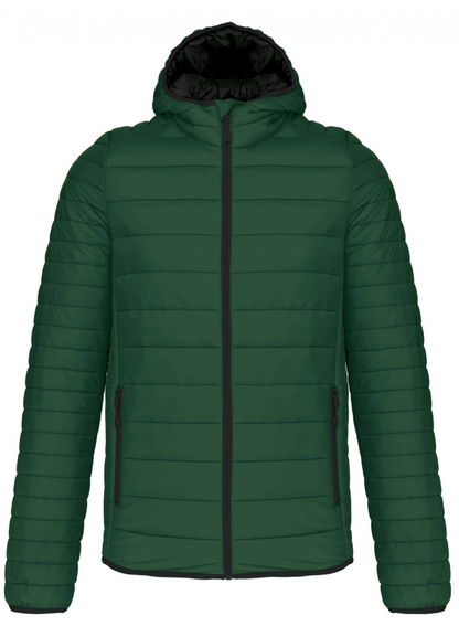 Men's lightweight hooded padded jacket