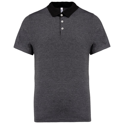Tweekleurige herenpolo jersey