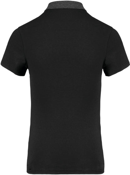 Tweekleurige damespolo jersey