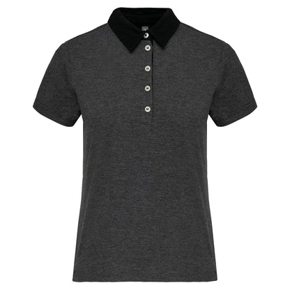 Tweekleurige damespolo jersey