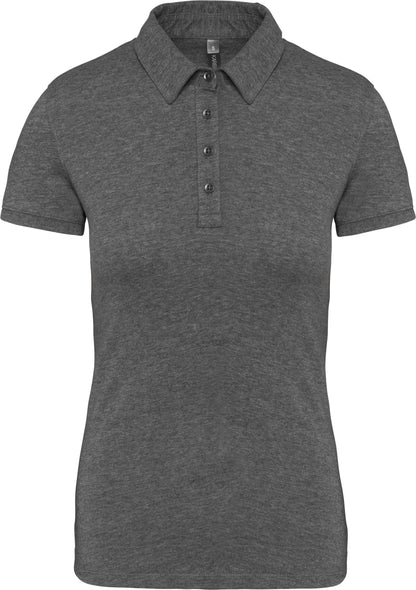 Damespolo korte mouwen van jersey