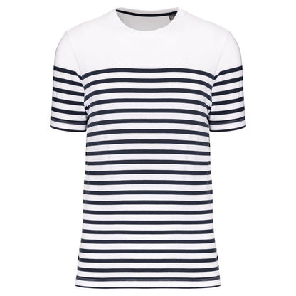 Marine-t-shirt ronde hals Bio heren