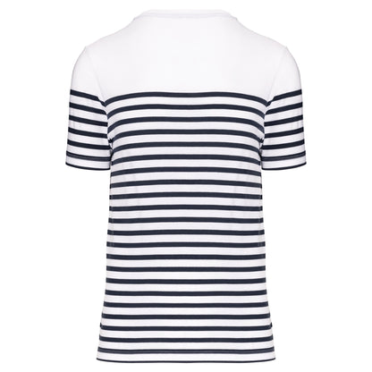 Marine-t-shirt ronde hals Bio heren