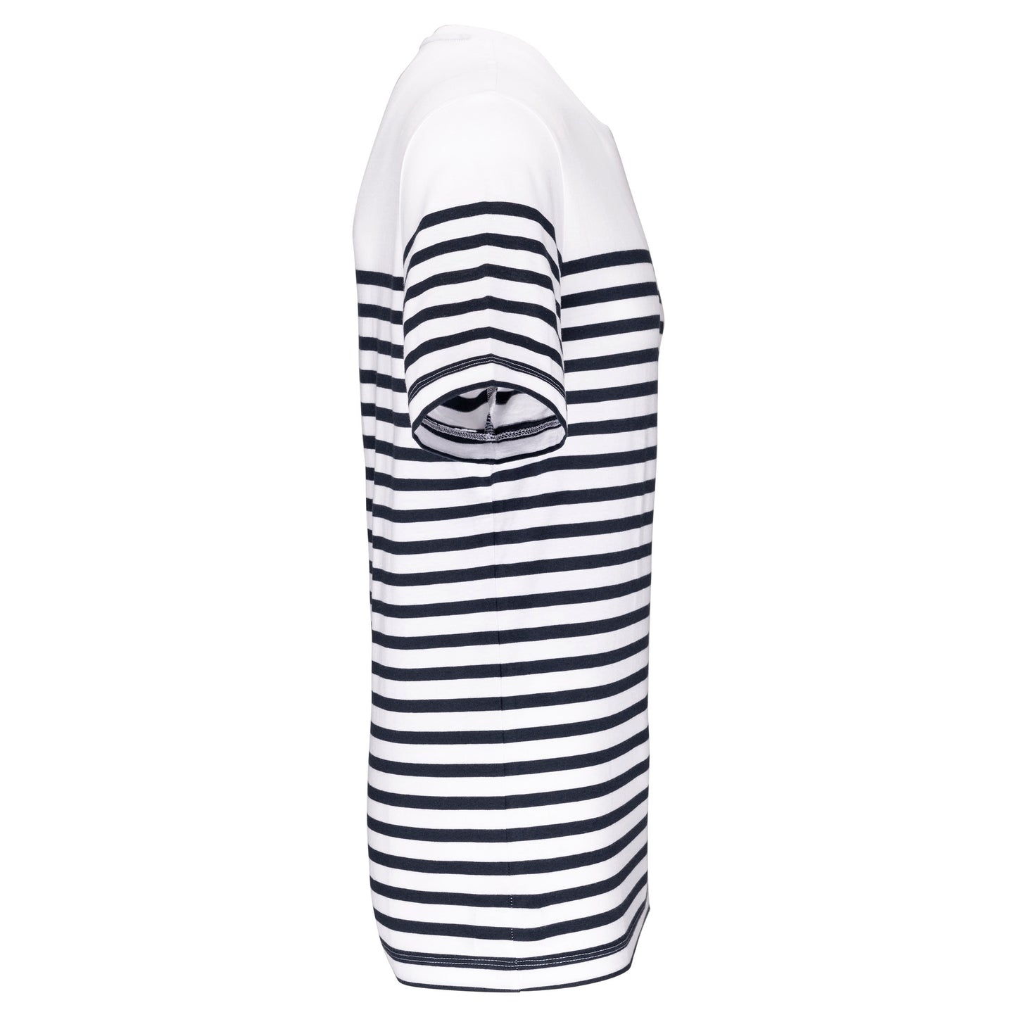 Marine-t-shirt ronde hals Bio heren