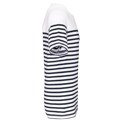 Marine-t-shirt ronde hals Bio heren