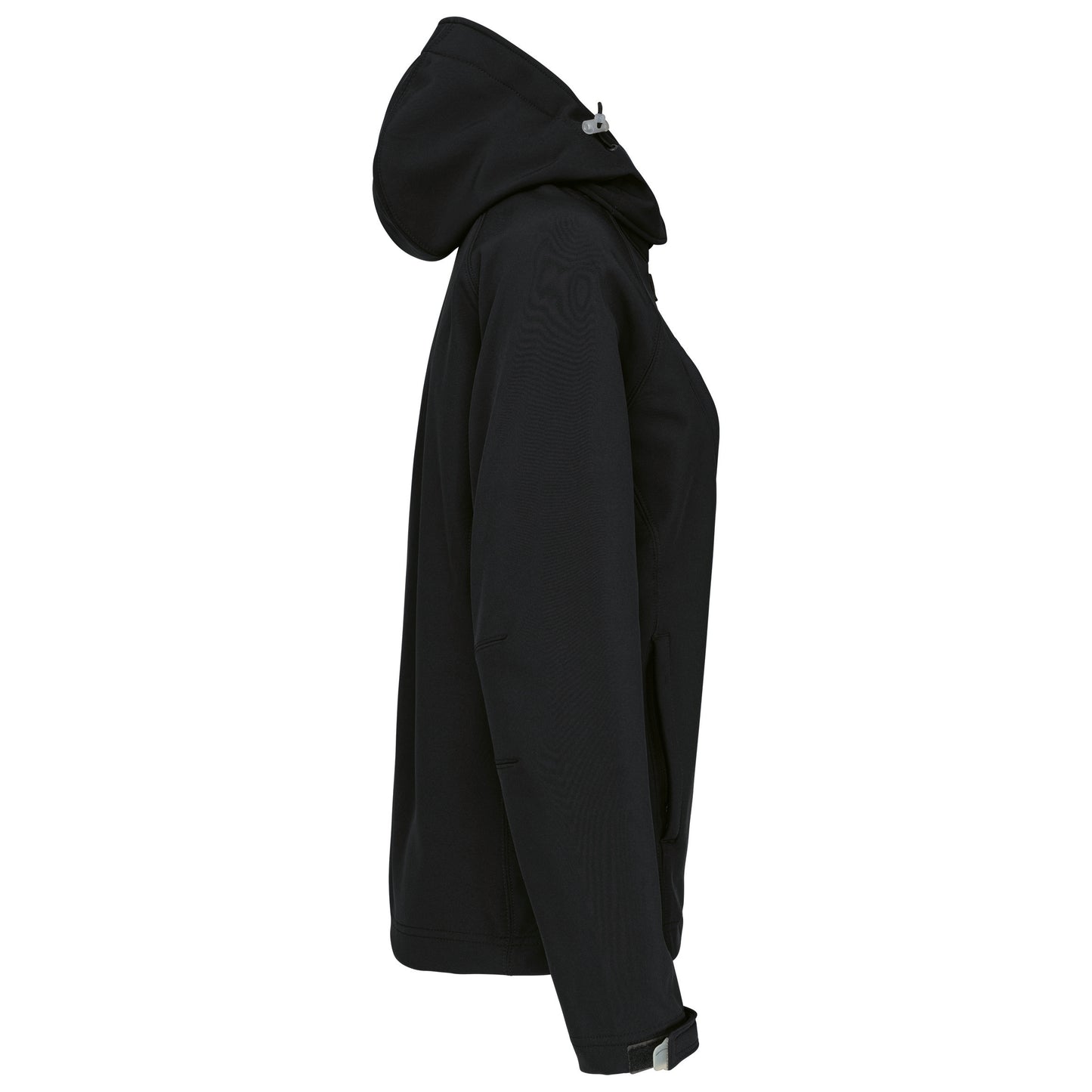 Dames softshell jas met afneembare capuchon