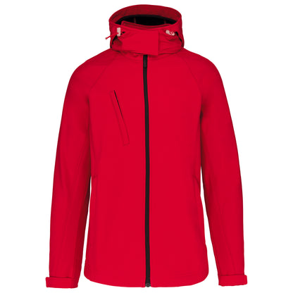 Dames softshell jas met afneembare capuchon