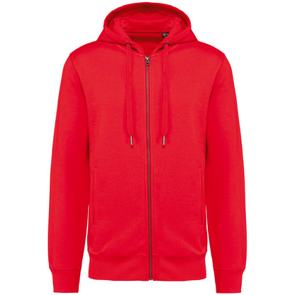 Ecologische uniseks sweater met capuchon en rits