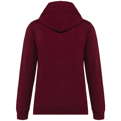 Hooded sweater met gecontrasteerde capuchon