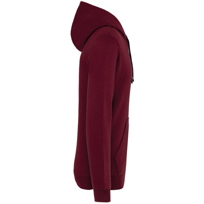 Hooded sweater met gecontrasteerde capuchon