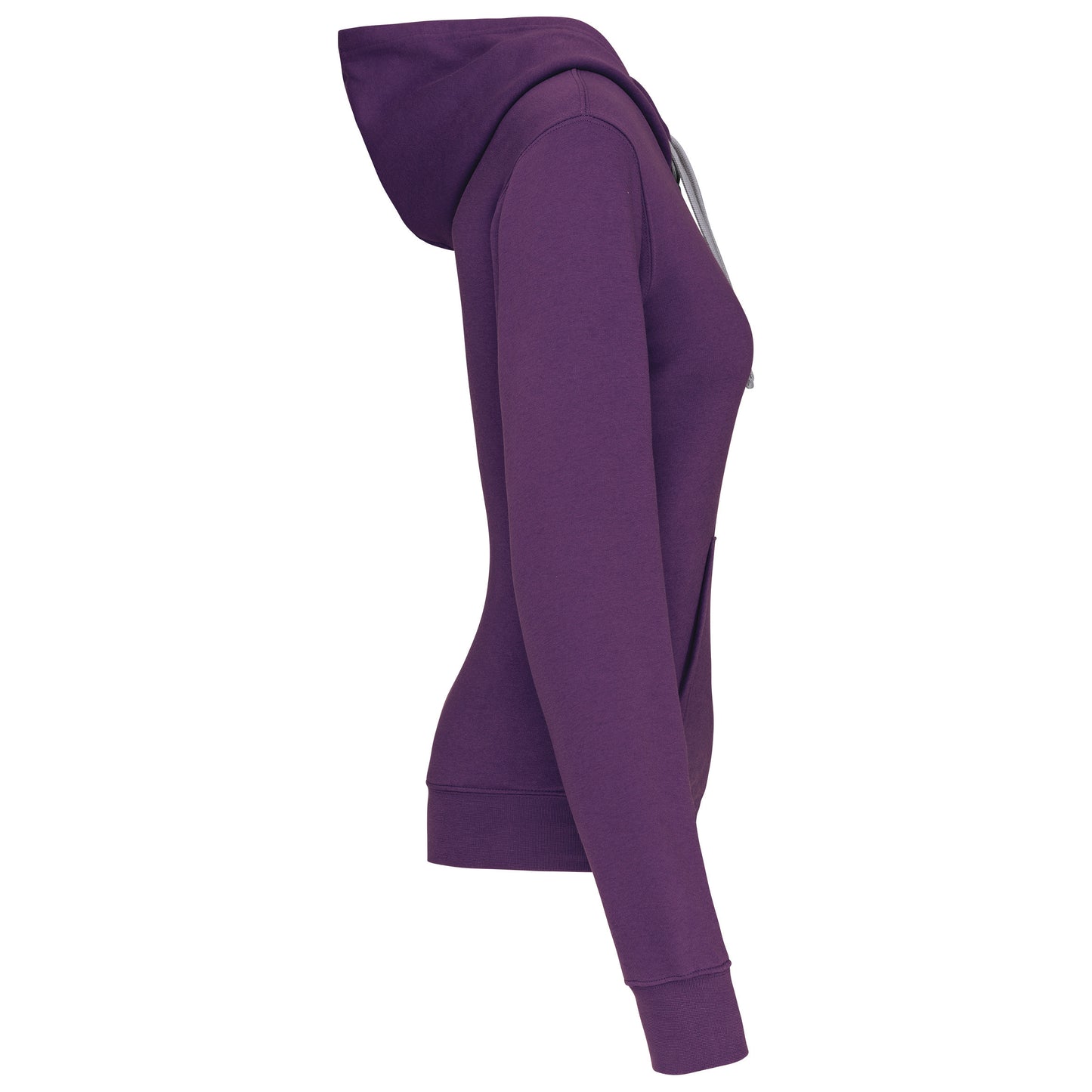 Damessweater met capuchon in contrasterende kleur