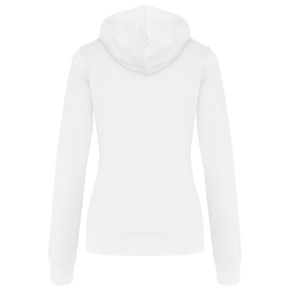 Damessweater met capuchon in contrasterende kleur