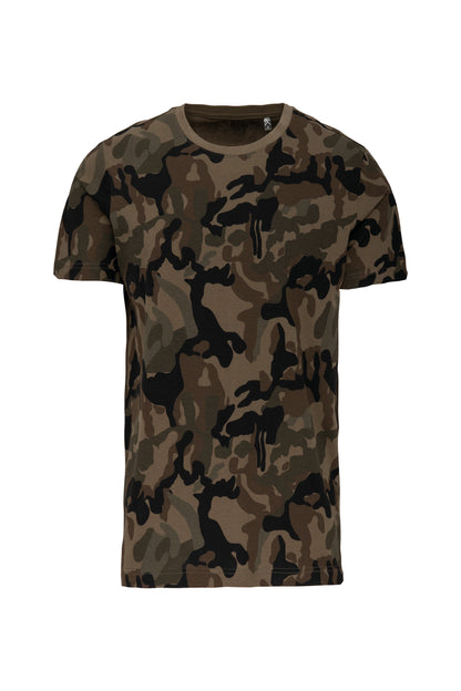 T-shirt camo korte mouwen