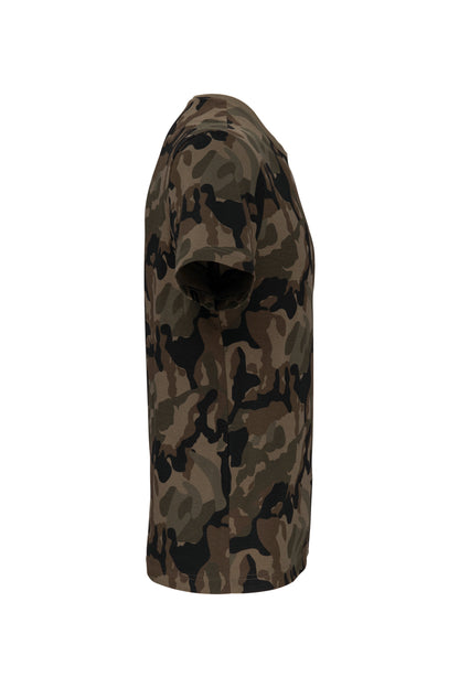 T-shirt camo korte mouwen