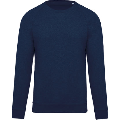 Herensweater BIO ronde hals raglanmouwen