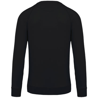Herensweater BIO ronde hals raglanmouwen