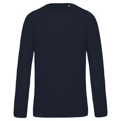 Herensweater BIO ronde hals raglanmouwen