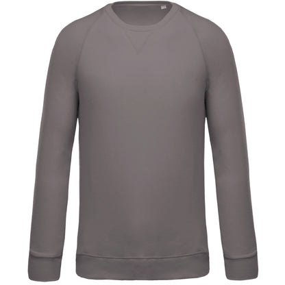 Herensweater BIO ronde hals raglanmouwen